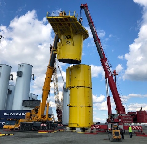 Rimeco turning offshore wind turbine towers into fresh steel